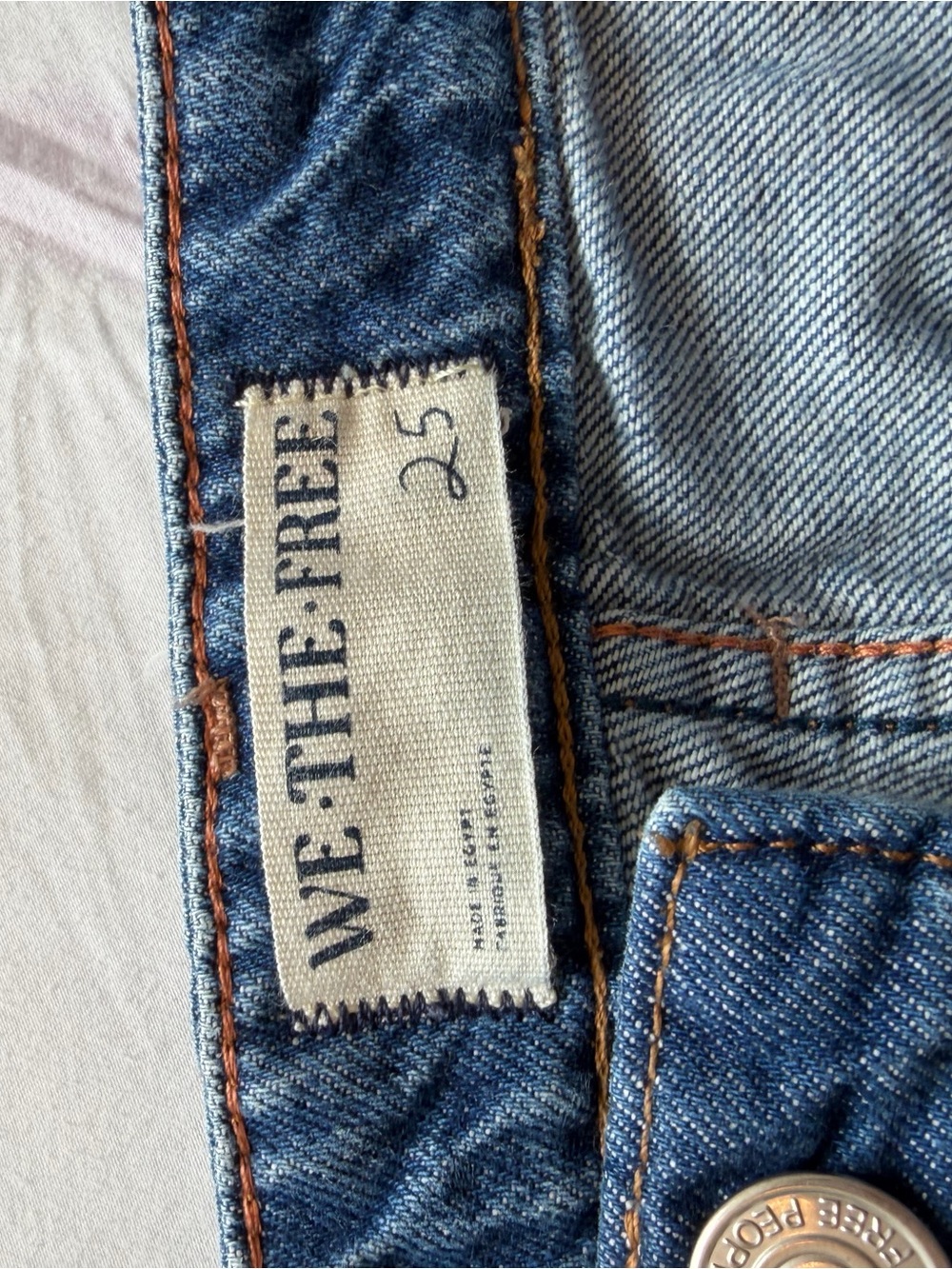 We The Free Wide-Leg High-Rise Jeans in Dark Blue Wash - Picture 3 of 4